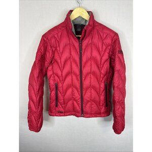 Outdoor Research Goose Down Puffer Jacket Red Quilted Womens S